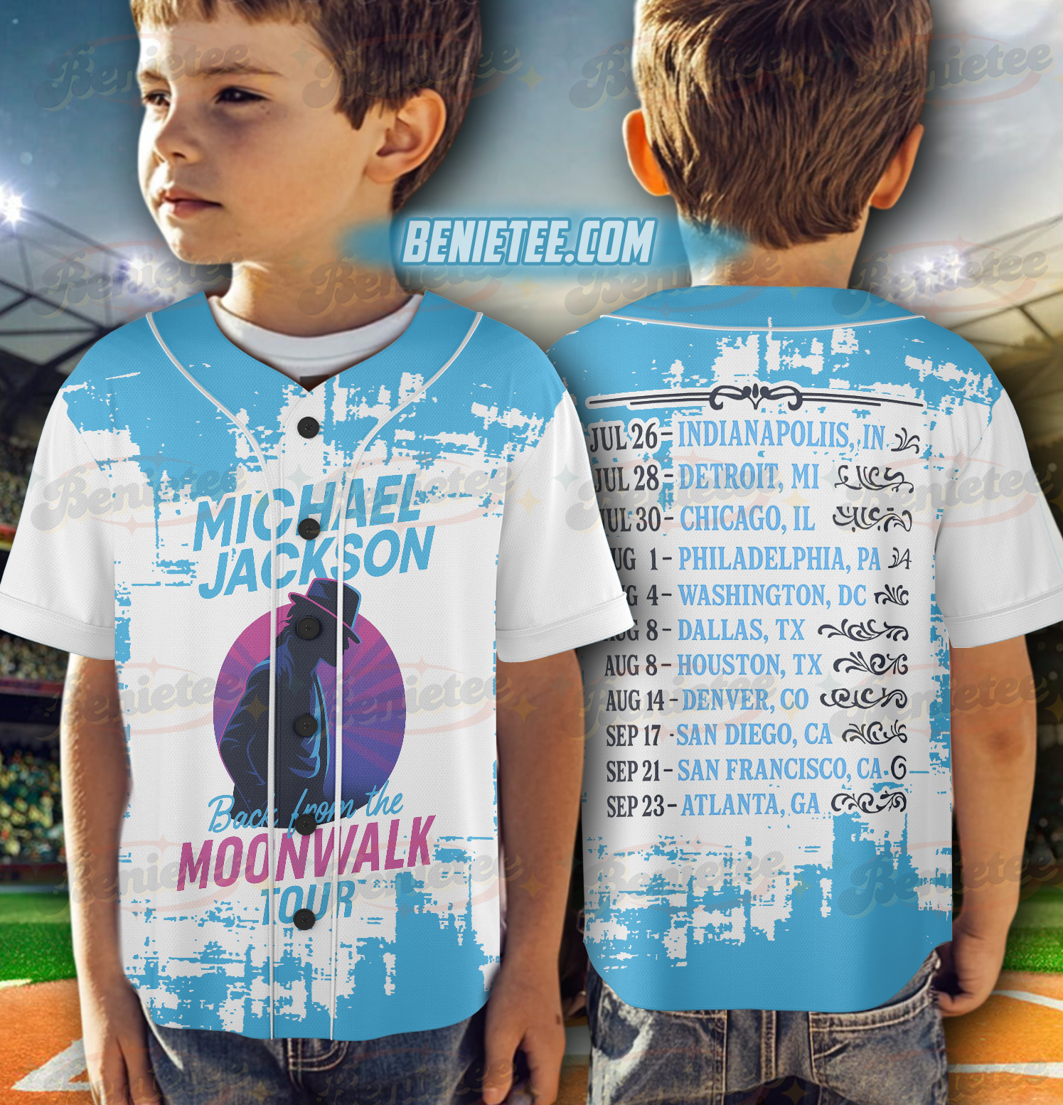 Michael Jackson Back from the Moonwalk Tour 2025, Vintage Retro Concert Jersey, MJ Moonwalk 2025 Parody Tour Shirt, Pop Icon Parody Jersey - Image 6