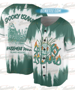 Alternative view of Spooky Island Tee, Retro Cartoon Halloween Movie Jersey, Spooky Island Disco Skull, Halloween Gift, Retro Halloween Summer