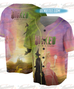Alternative view of Wicked Change For Good 2025 Memories Baseball Jersey, Movie Trending Jersey