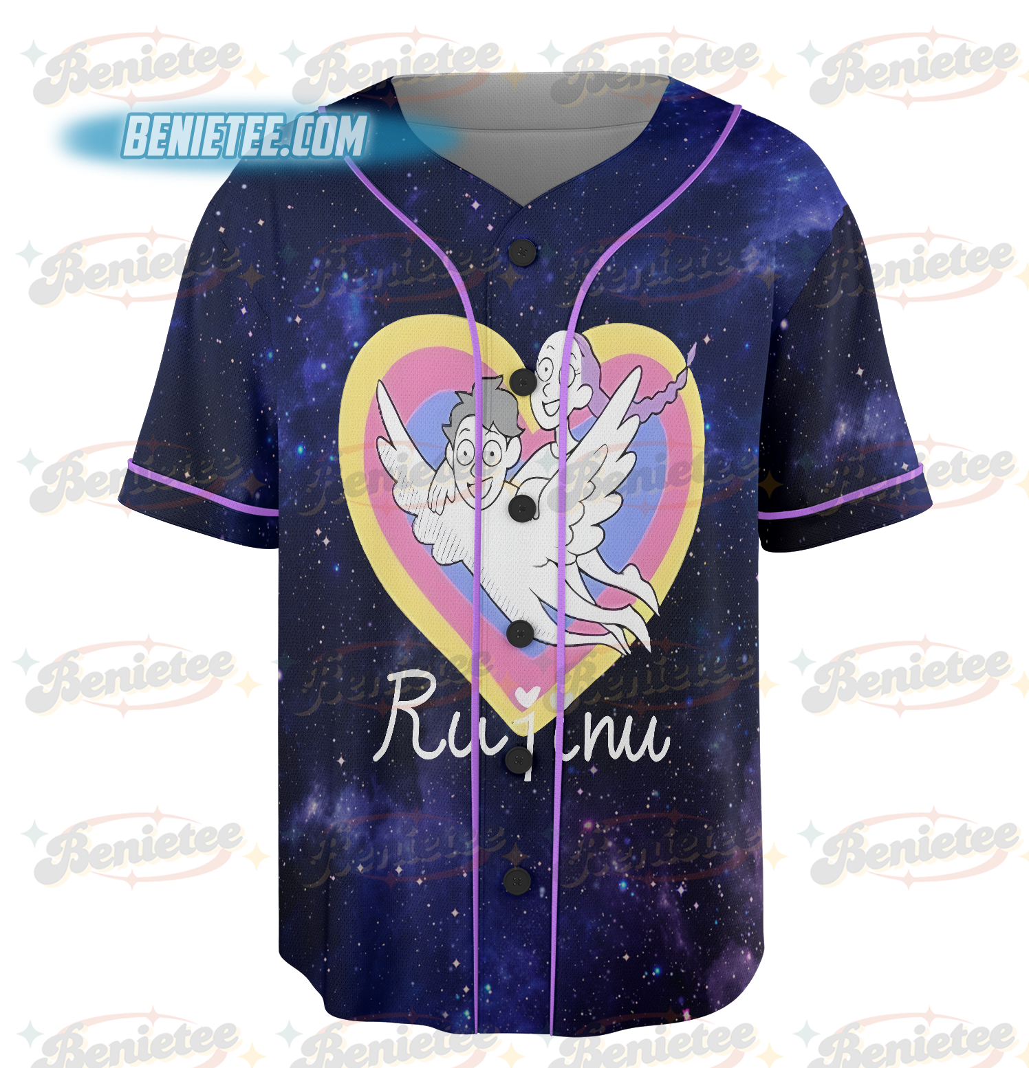 Rujinu K Pop Demon Hunter Baseball Jersey - Image 3