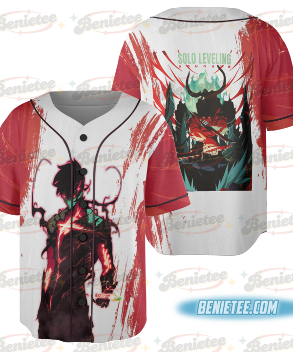 Solo Leveling Baseball Jersey Anime Sleeveless Quick-Drying Fabric Perfect for Game Days