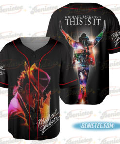 Michael Jackson Retro Jersey – King of Pop Graphic Tee, Vintage 80s Music Baseball Jersey, Oversized Jersey Unisex Gift Idea