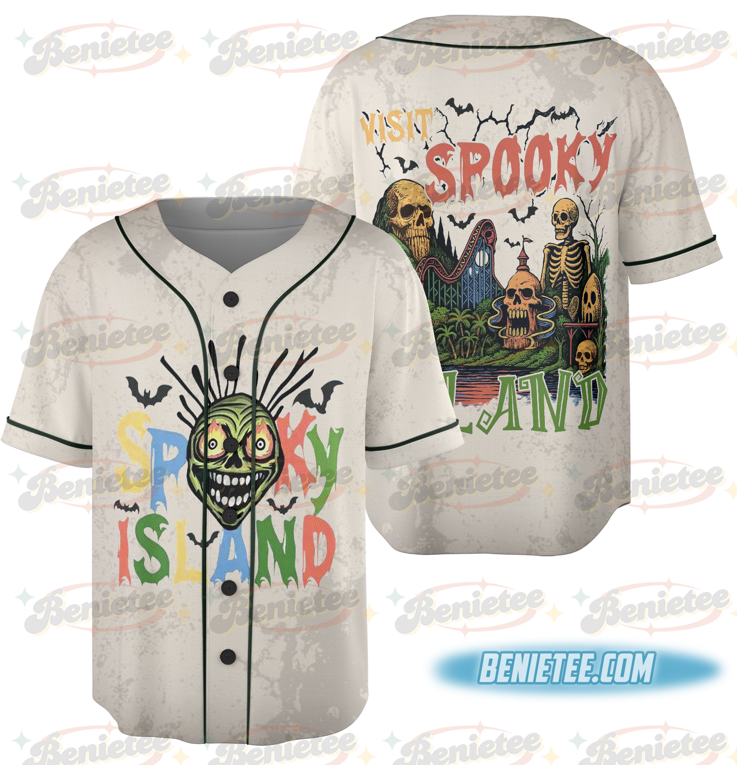 Spooky Island Jersey, Halloween Nostalgia, Retro Halloween, Halloween Shirt, Baggy