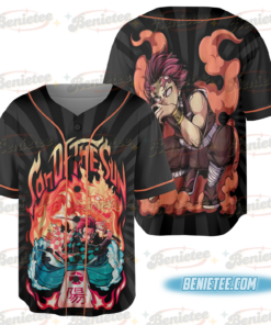 Demon Slayer Tanjiro Kamado Son Of The Sun Baseball Jersey
