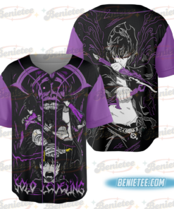 Solo Leveling Sung Jin Woo Baseball Jersey, Anime Jersey