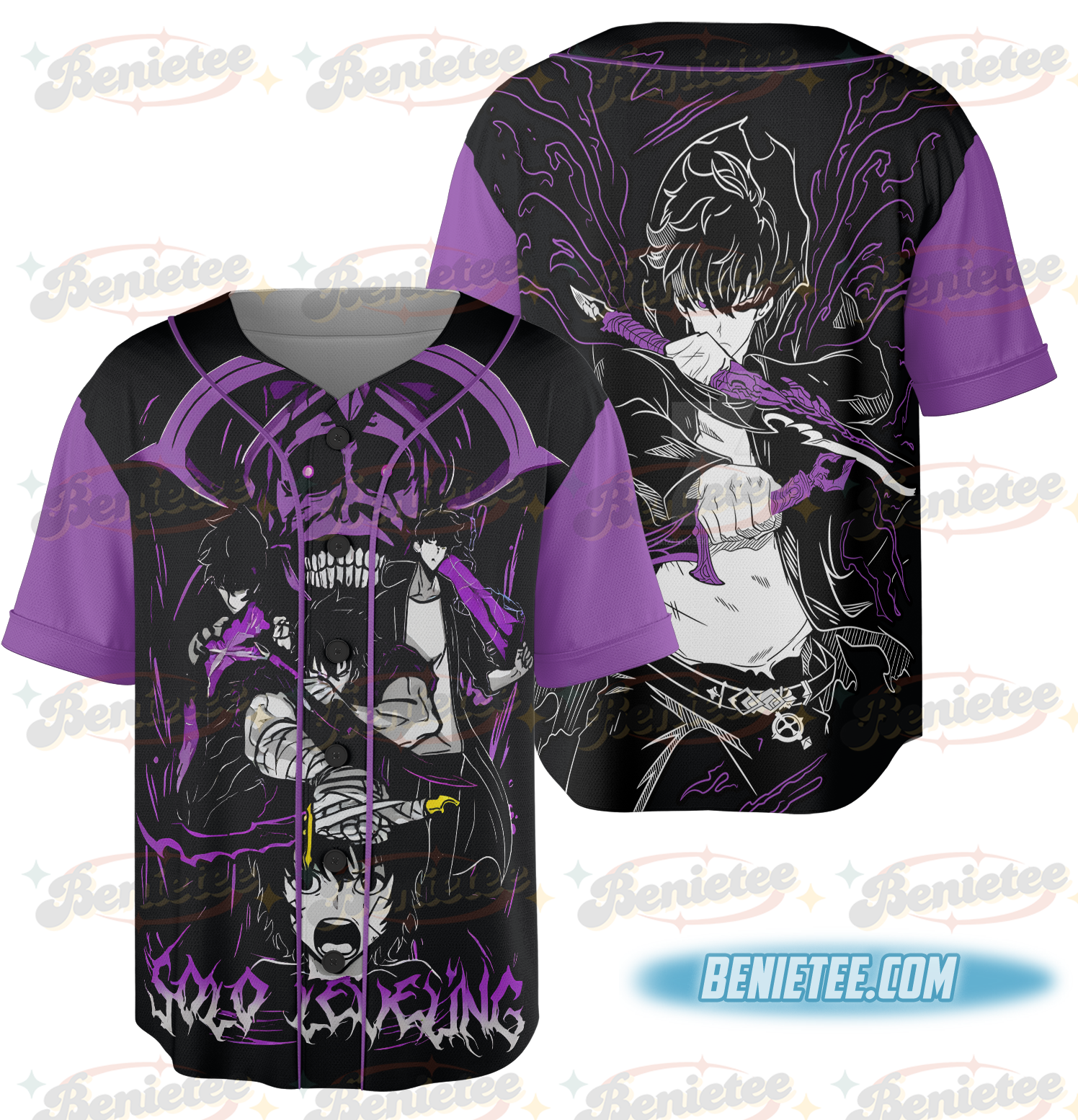 Solo Leveling Sung Jin Woo Baseball Jersey, Anime Jersey