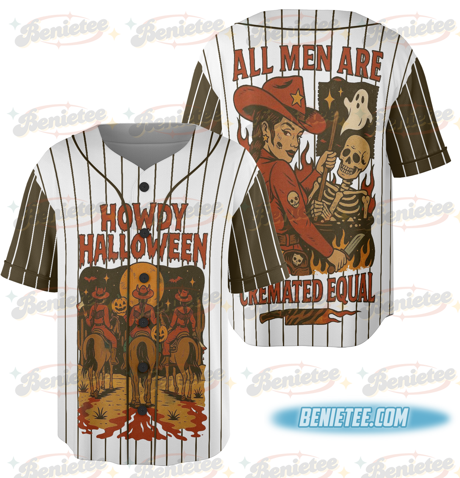 Cremated Men Jersey, Girly Halloween Sublimation, Funny Halloween Baseball Jersey, Retro Spooky Shirt, Funny Fall Design