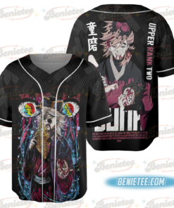Demon Slayer Doma Upper Moon 2 Baseball Jersey
