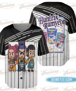 KPDH Ramyeon Jersey For Fan, Demon Hunter Movie Inspired Noodle Baseball Jersey, Cool Korea Inspired Apparel