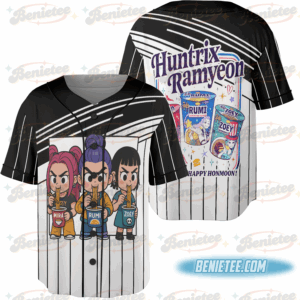 KPDH Ramyeon Jersey For Fan, Demon Hunter Movie Inspired Noodle Baseball Jersey, Cool Korea Inspired Apparel