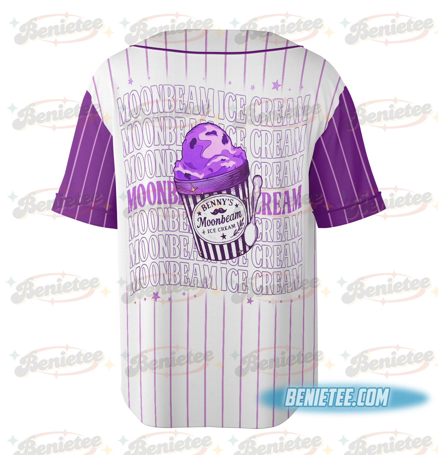 Benson Boone Moonbeam Ice Cream Two-Side Jersey America Heart Tour, Benson Boone Concert Shirt, Mystical Magical shirt, Benson Boone Tee - Image 4