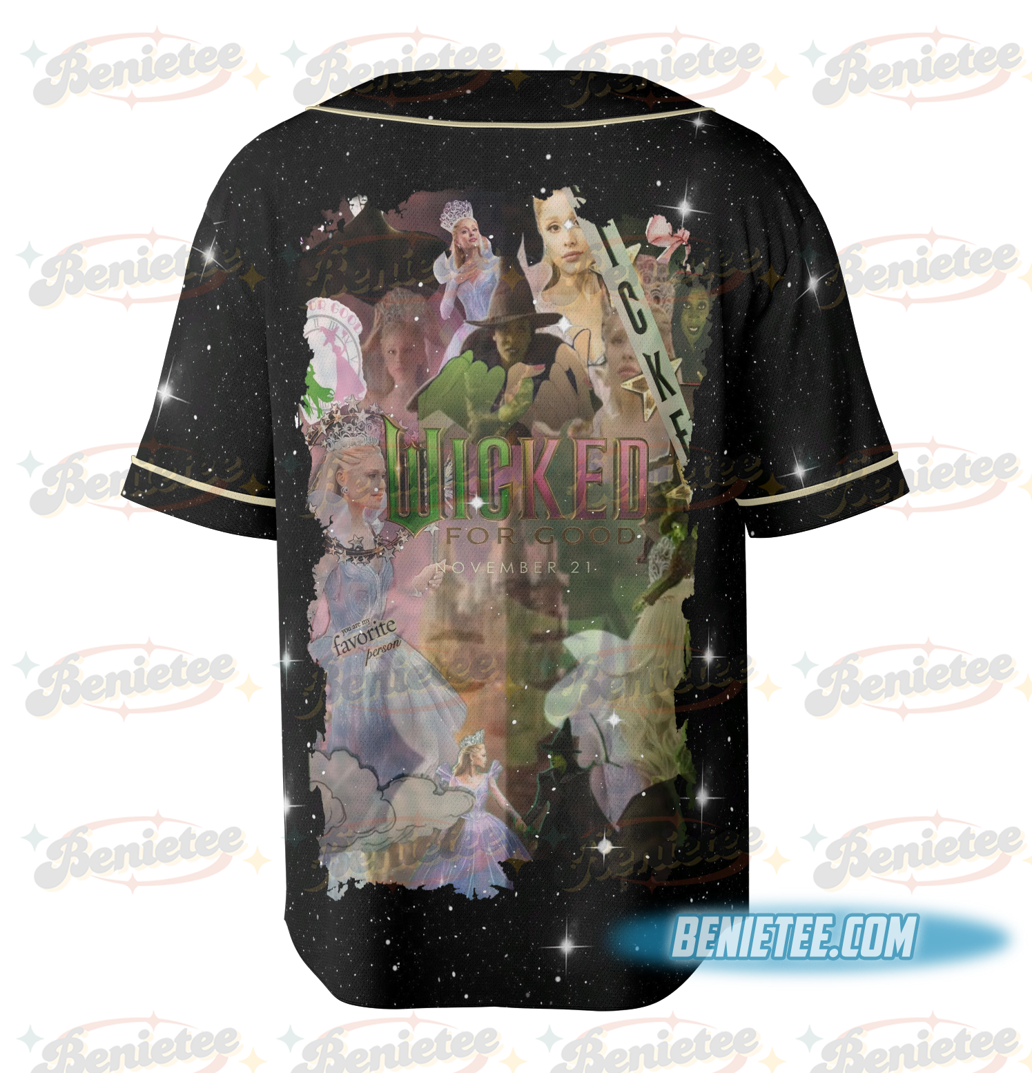 Wicked Defying Gravity Baseball Jersey, Movie Baseball Jersey - Image 5