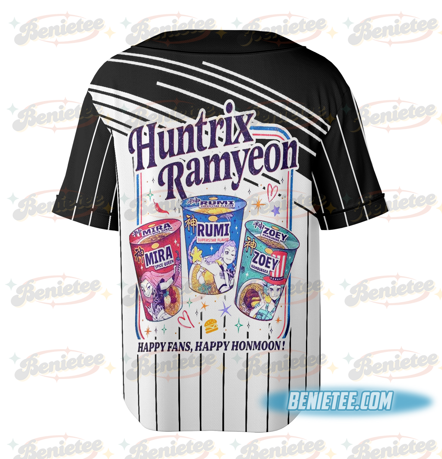 KPDH Ramyeon Jersey For Fan, Demon Hunter Movie Inspired Noodle Baseball Jersey, Cool Korea Inspired Apparel - Image 5