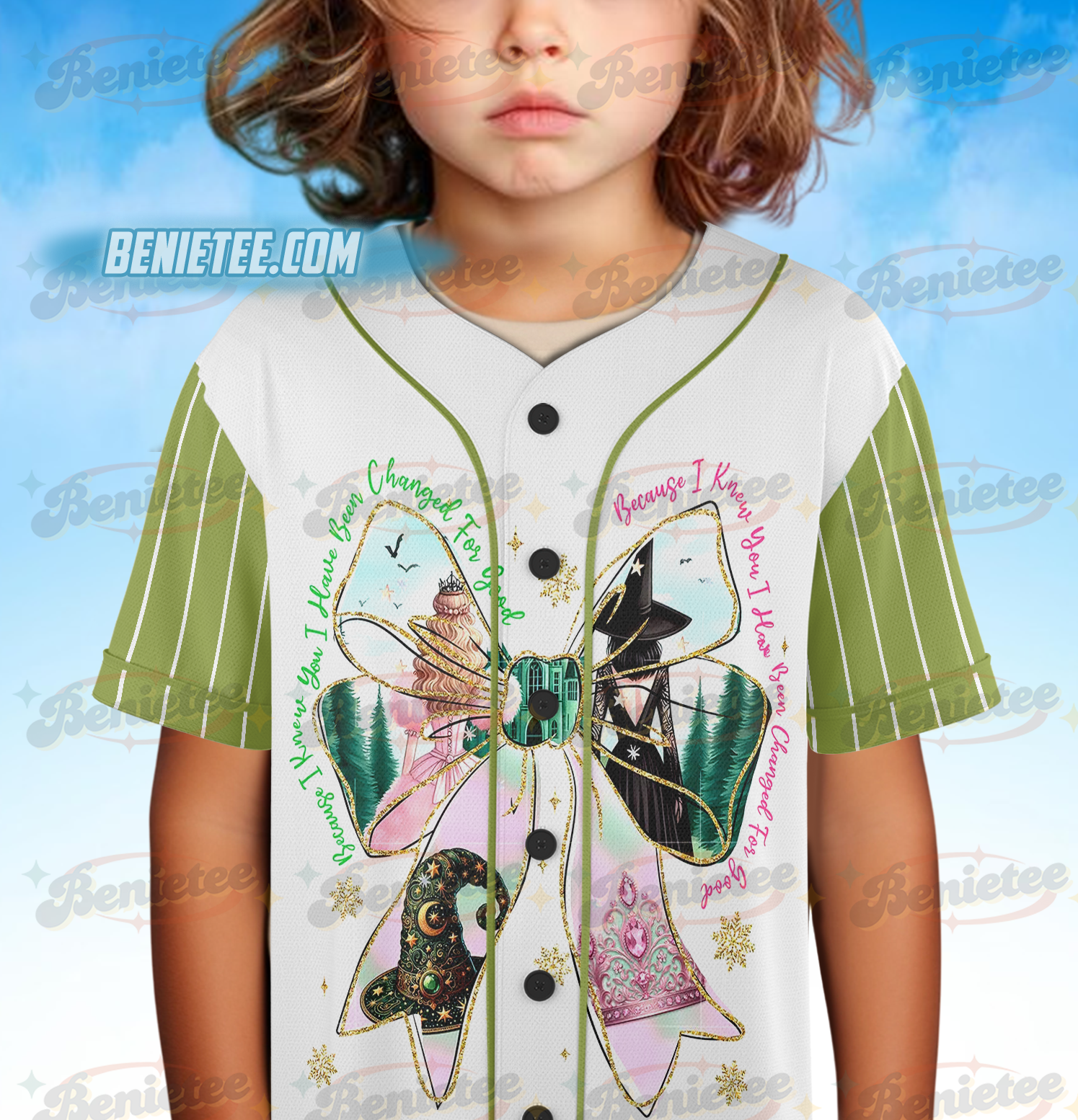 Wicked Elphaba Glinda Baseball Jersey, Universal Exclusive 2025 - Image 3