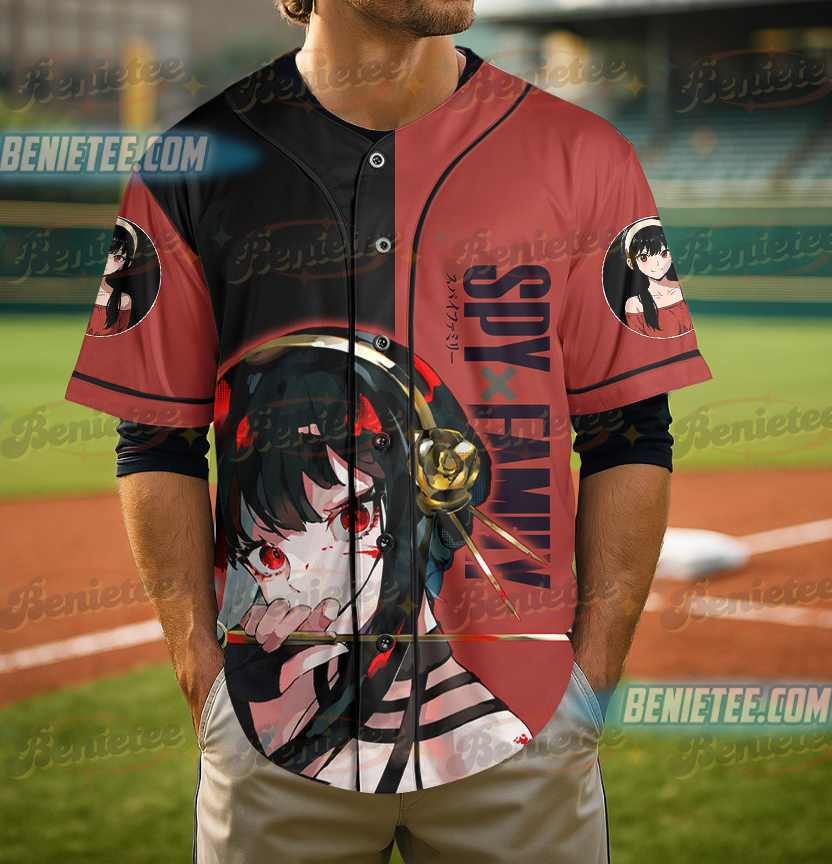 Yor Forger Spy X Family Anime For Fans 3D Baseball Jersey Shirt - Image 4