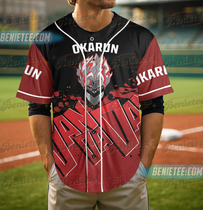 Dandadan Okarun Anime Baseball Jersey Short - Image 4