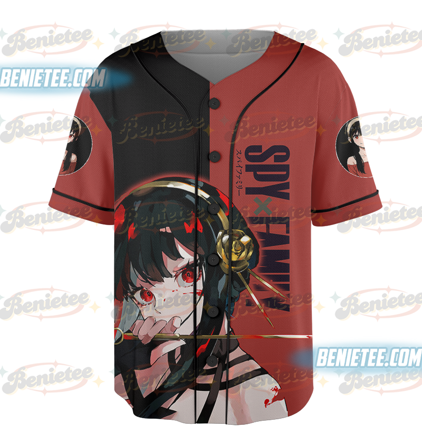 Yor Forger Spy X Family Anime For Fans 3D Baseball Jersey Shirt - Image 2