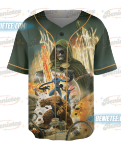 Alternative view of Fantastic Four Baseball Jersey, Doctor Doom Jersey