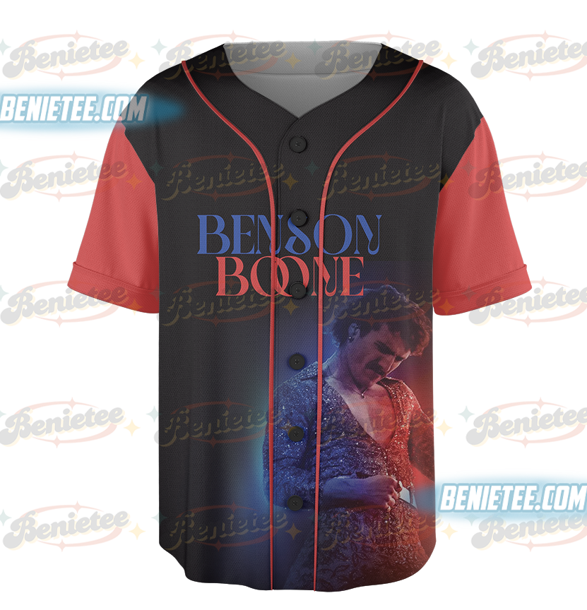 Benson Boone American Heart World Tour Baseball Jersey Men/Women Streetwear Jersey Shirt Short Sleeve - Image 2