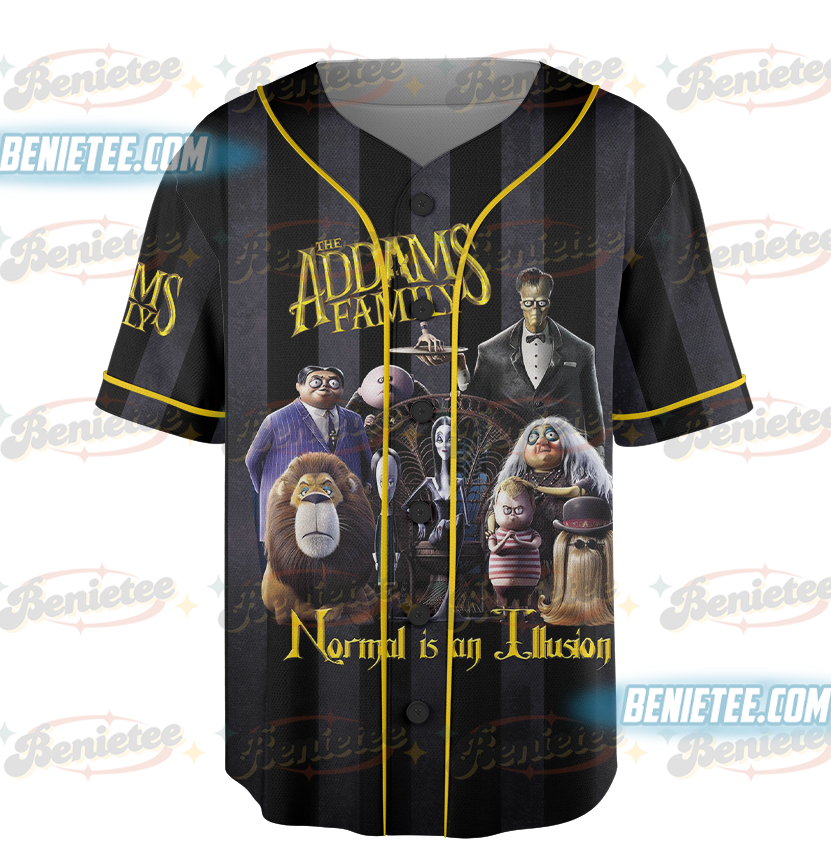 The Addams Family Tombstones Factory Baseball Jersey - Image 3