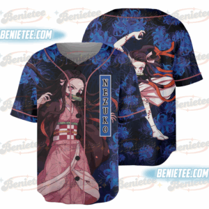 Nezuko Baseball Jersey - Blue Spider Lily