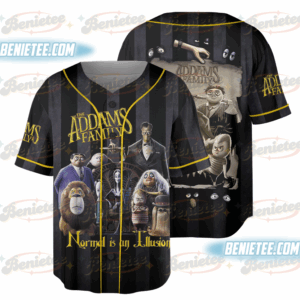 The Addams Family Tombstones Factory Baseball Jersey