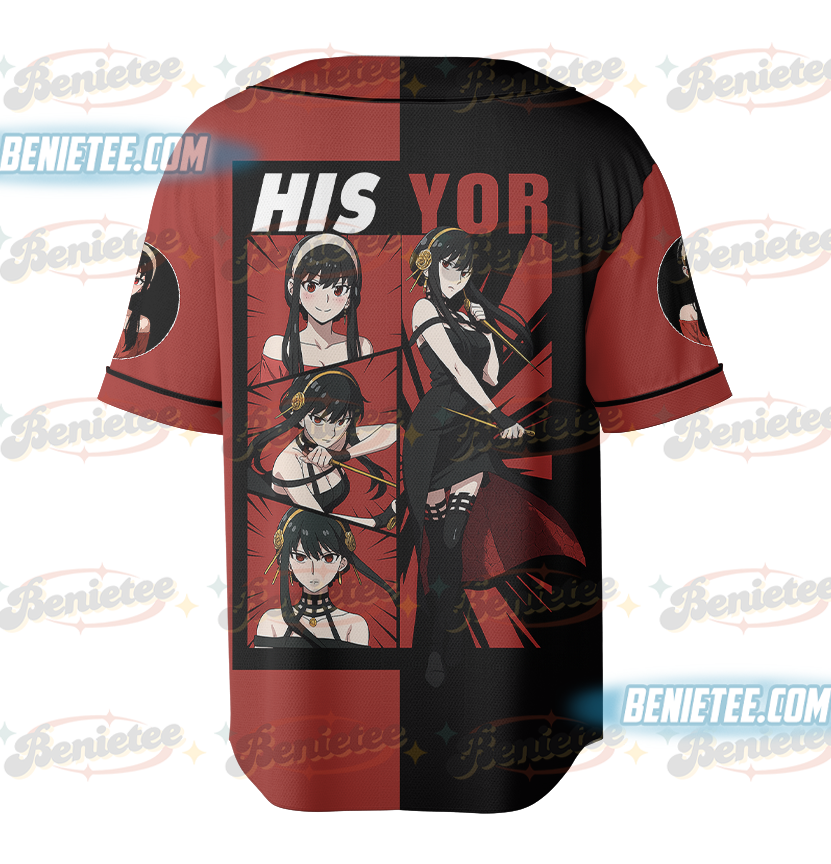 Yor Forger Spy X Family Anime For Fans 3D Baseball Jersey Shirt - Image 3