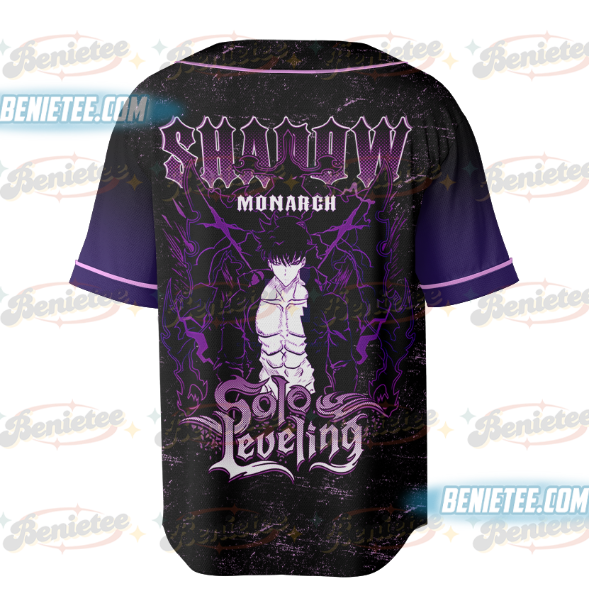 Sung Jin-woo x Cha Hae-in Baseball Jersey, Solo leveling Jersey - Image 3