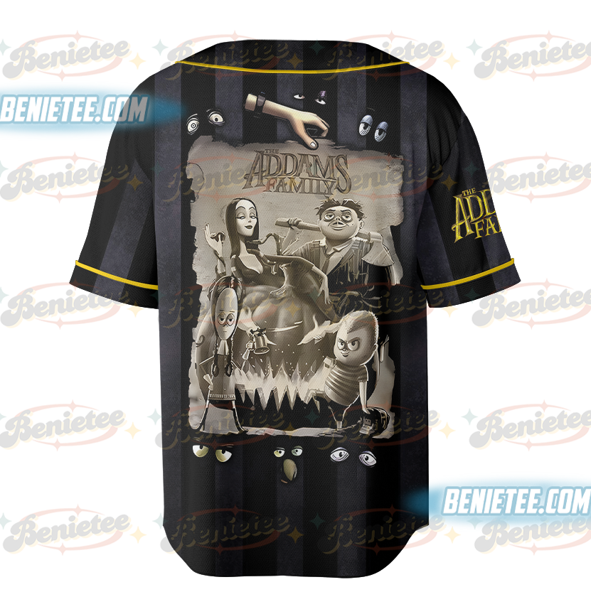 The Addams Family Tombstones Factory Baseball Jersey - Image 2