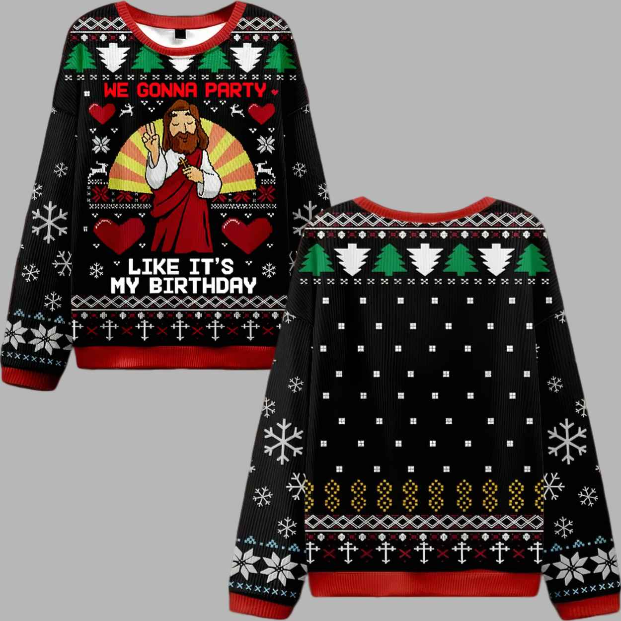 We Gonna Party Ugly Christmas Sweater - gullprint.com