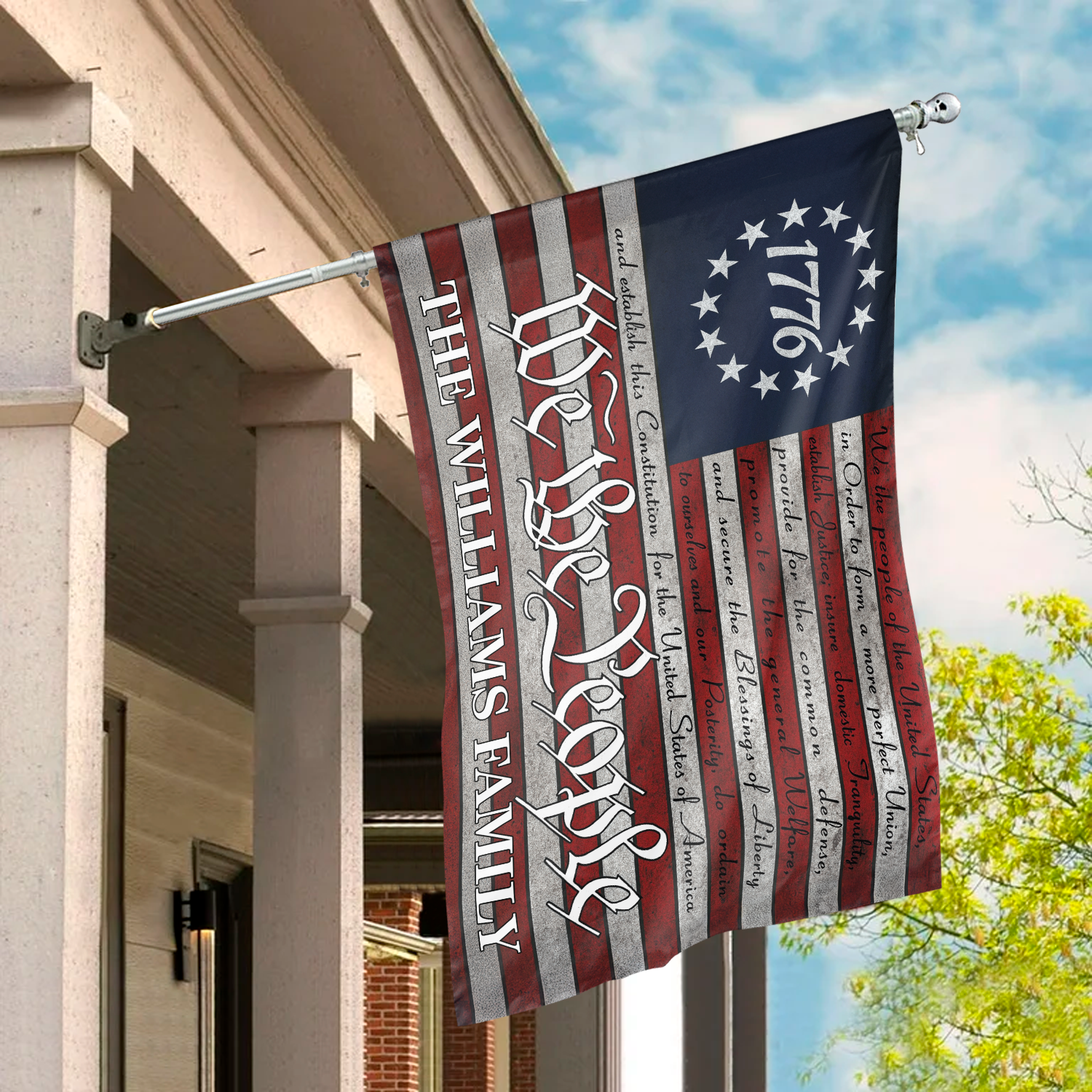 We the People - 250 Years America Anniversary Custom Family Name House Flag CH07 899146 - Image 5