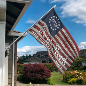 Alternative view of We the People - 250 Years America Anniversary Custom Family Name House Flag CH07 899146