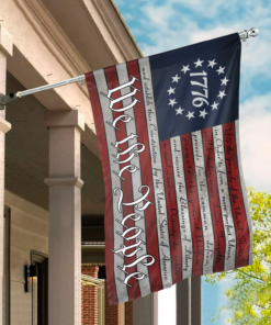 Alternative view of We the People - 250 Years America Anniversary House Flag