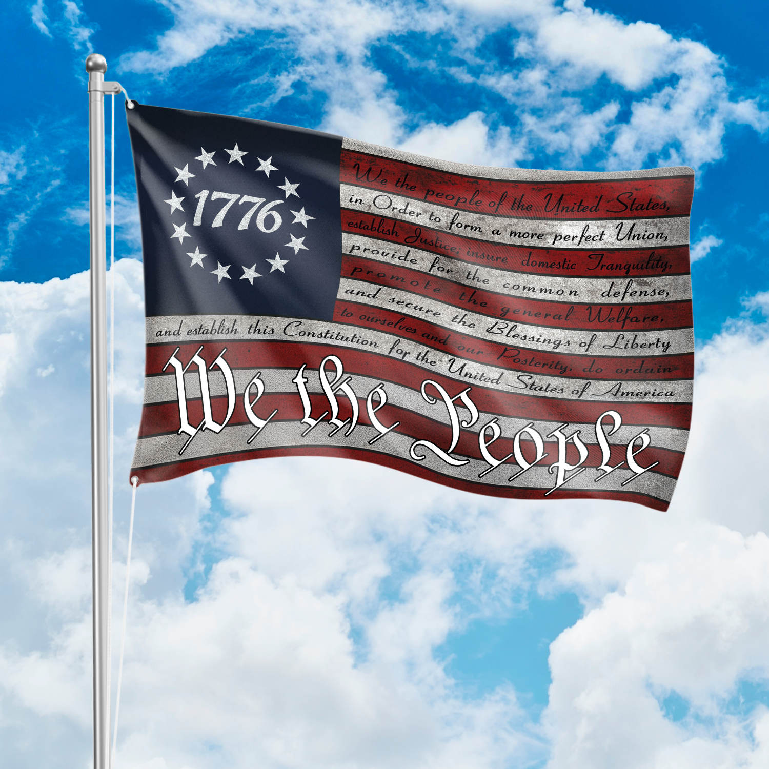 We the People - 250 Years America Anniversary House Flag CH07 899200