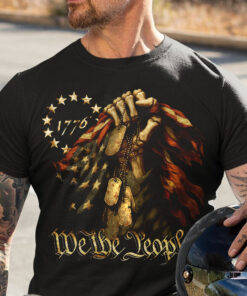 Alternative view of We The People - Bone Hand Dark Shirt