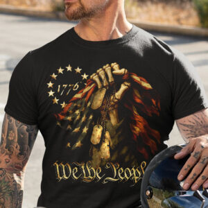 Alternative view of We The People - Bone Hand Dark Shirt HO82 894860