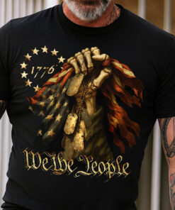 We The People - Bone Hand Dark Shirt
