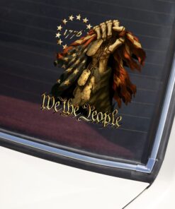 Alternative view of We The People - Bone Hand Decal Sticker
