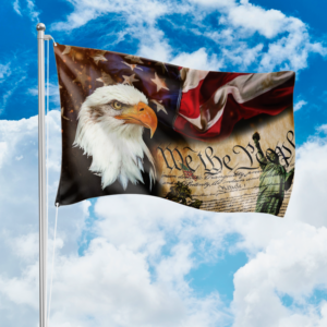 Alternative view of We The People 1776 Flag Patriotic 4th of July Double-Sided Flag HO82 894824