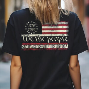 Alternative view of We The People 250 Years Of Freedom Back Shirt TH10 894551