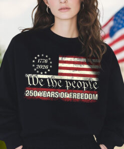 Alternative view of We The People 250 Years Of Freedom Dark Shirt