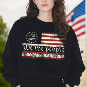 Alternative view of We The People 250 Years Of Freedom Dark Shirt TH10 894549