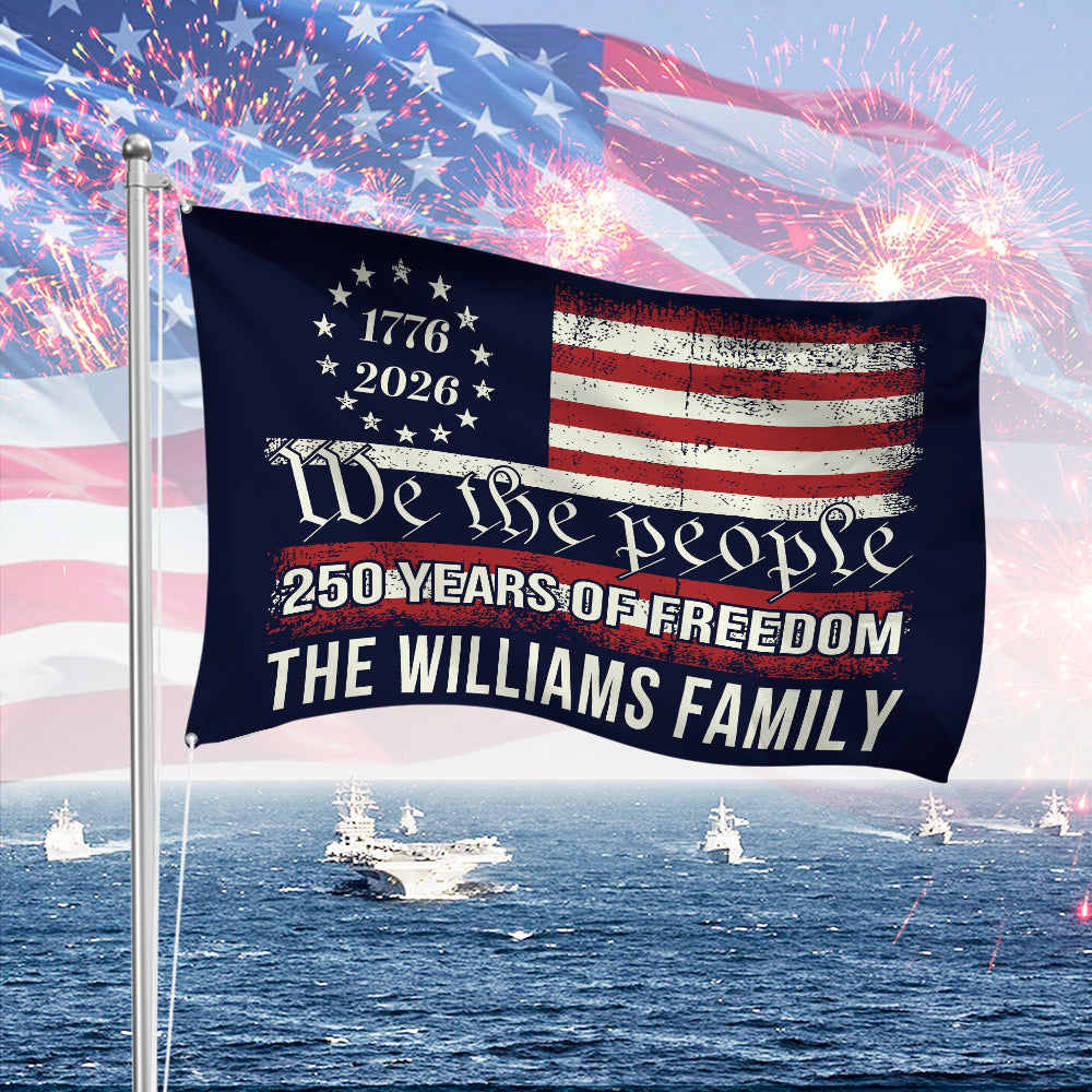 We The People 250 Years Of Freedom Double-Sided House Flag TH10 894553 - Image 7