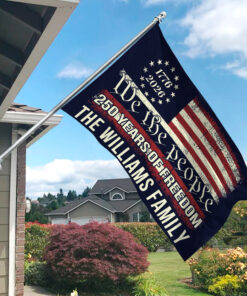 Alternative view of We The People 250 Years Of Freedom Double-Sided House Flag