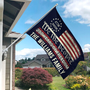 Alternative view of We The People 250 Years Of Freedom Double-Sided House Flag TH10 894553