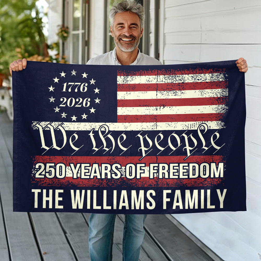 We The People 250 Years Of Freedom Double-Sided House Flag TH10 894553 - Image 6