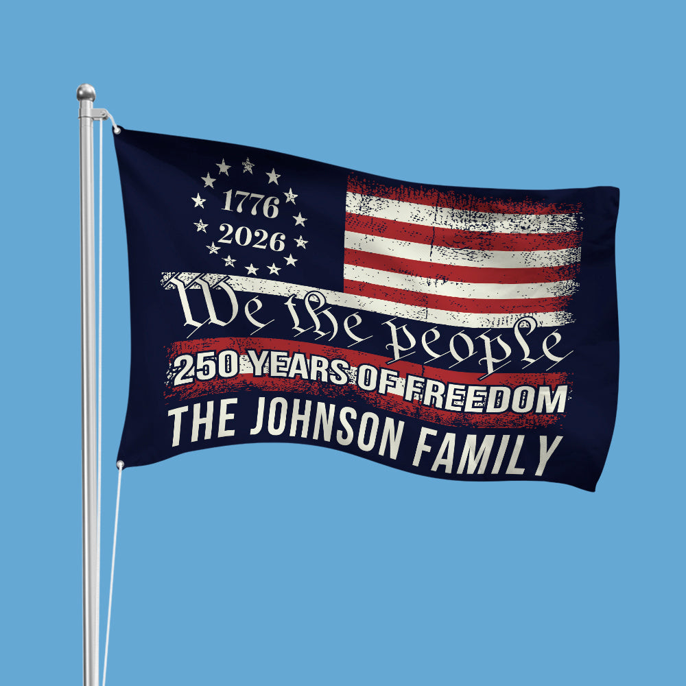 We The People 250 Years Of Freedom Double-Sided House Flag TH10 894553 - Image 5