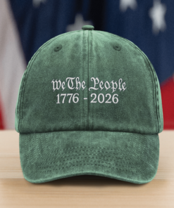 We The People America 250 Years 1776 - 2016 Washed Denim Baseball Cap