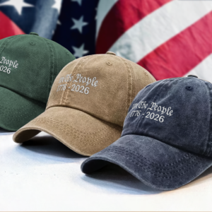 Alternative view of We The People America 250 Years 1776 - 2016 Washed Denim Baseball Cap LM32 895175