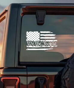 Alternative view of We The People Car Window Decal Sticker